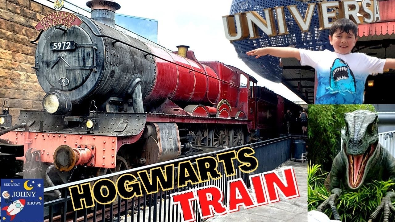 Johny's Train Ride On The Real Hogwarts Express Train In Universal Studios Florida
