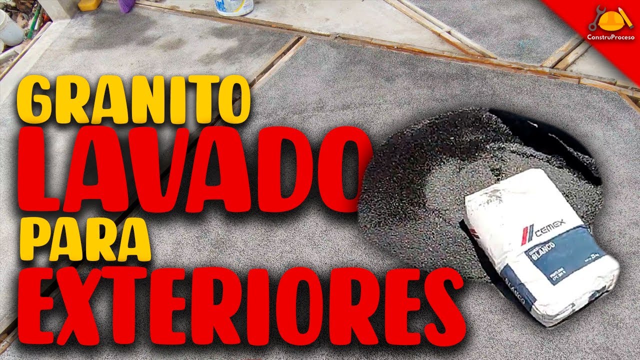 Acabado de GRANITO LAVADO | ConstruProceso