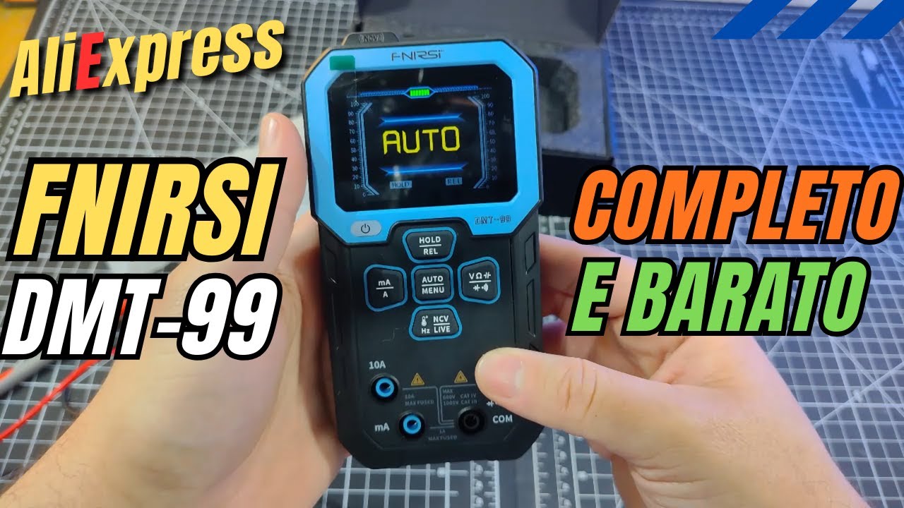 Fnirsi DMT-99 - Um mult&iacute;metro completo de alta qualidade e pre&ccedil;o acess&iacute;vel!