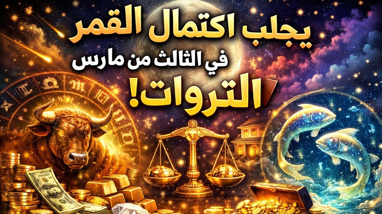 في ليلة اكتمال القمر في الثالث من مارس، اختار الله هذه العلامات لتلقي تحولاً مالياً غير متوقع.