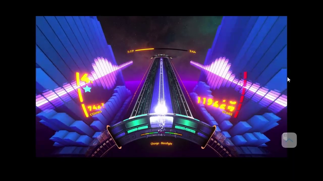 Spin Rhythm XD Ep. 1840: Bossfight - Charge. 339K score.