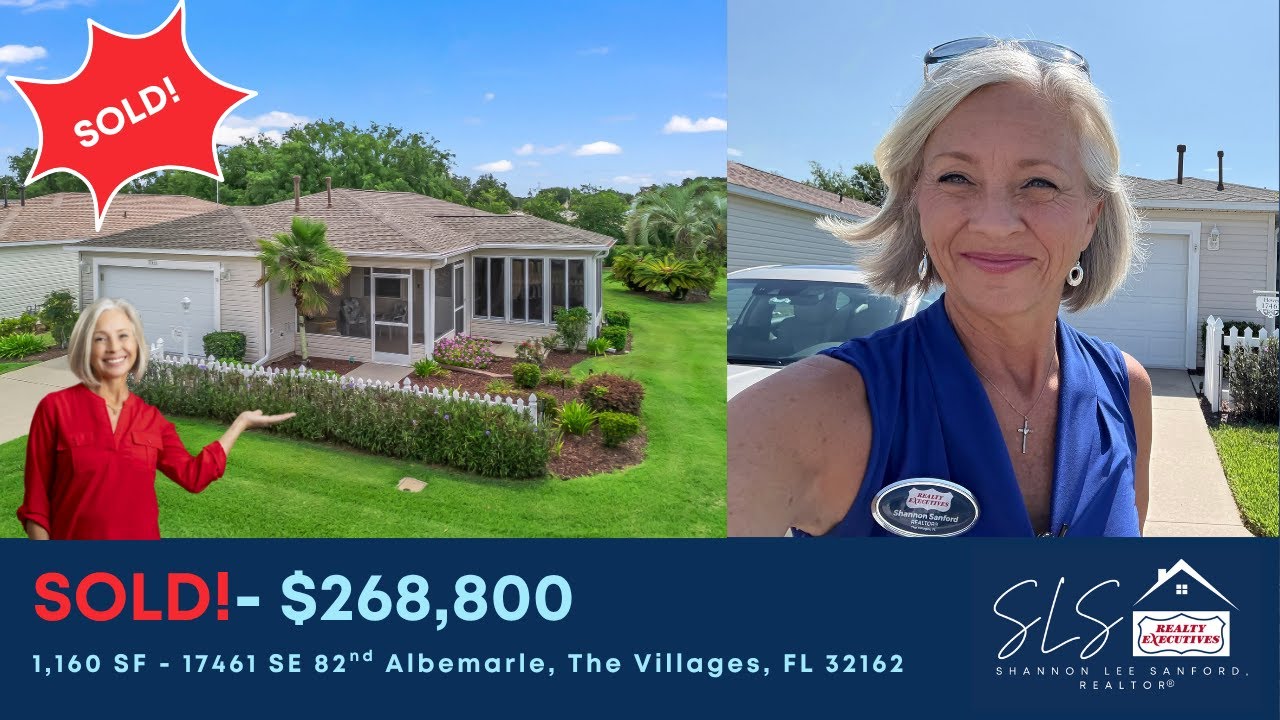 SOLD! 1,160 SF Colony Patio Villa in The Villages, FL| Real Estate Home Tour
