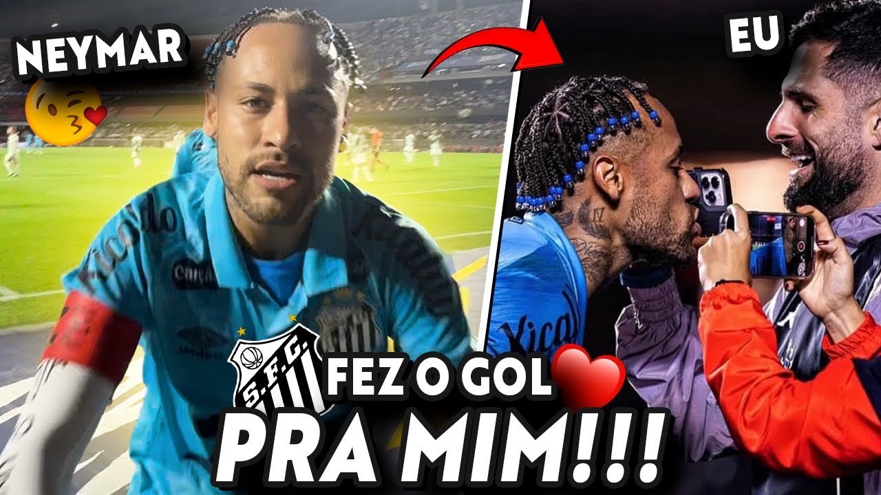 NEYMAR COMEMOROU COMIGO E MANDOU BEIJO PRO CANAL! FESTA DO SANTOS NO MORUMBIS! 