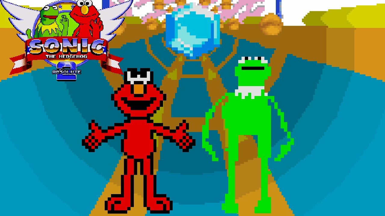Sesame Street Absolute (Sonic 2 Absolute 1.2.1 Mod) - V2.8 Full Longplay with All Chaos Emeralds
