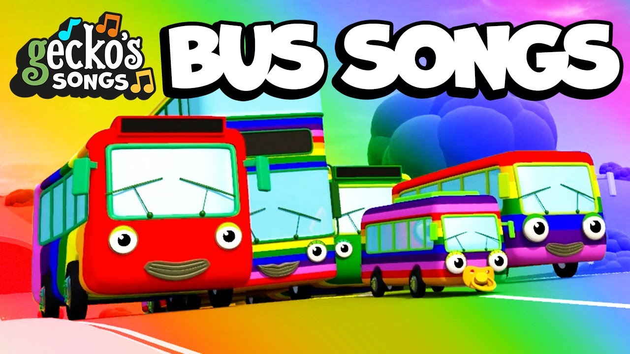 Gecko's Bus Songs｜Wheels On The Bus and More!｜Gecko's Garage｜Buses For Children｜Songs For Toddlers