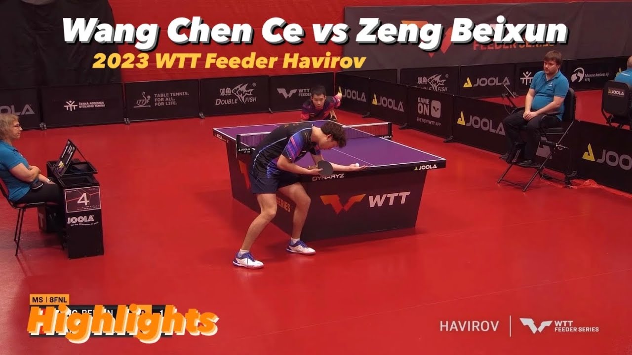 Wang Chen Ce 王晨策 vs Zeng Beixun 曾蓓勋 | 2023 WTT Feeder Havirov (R16) Highlights