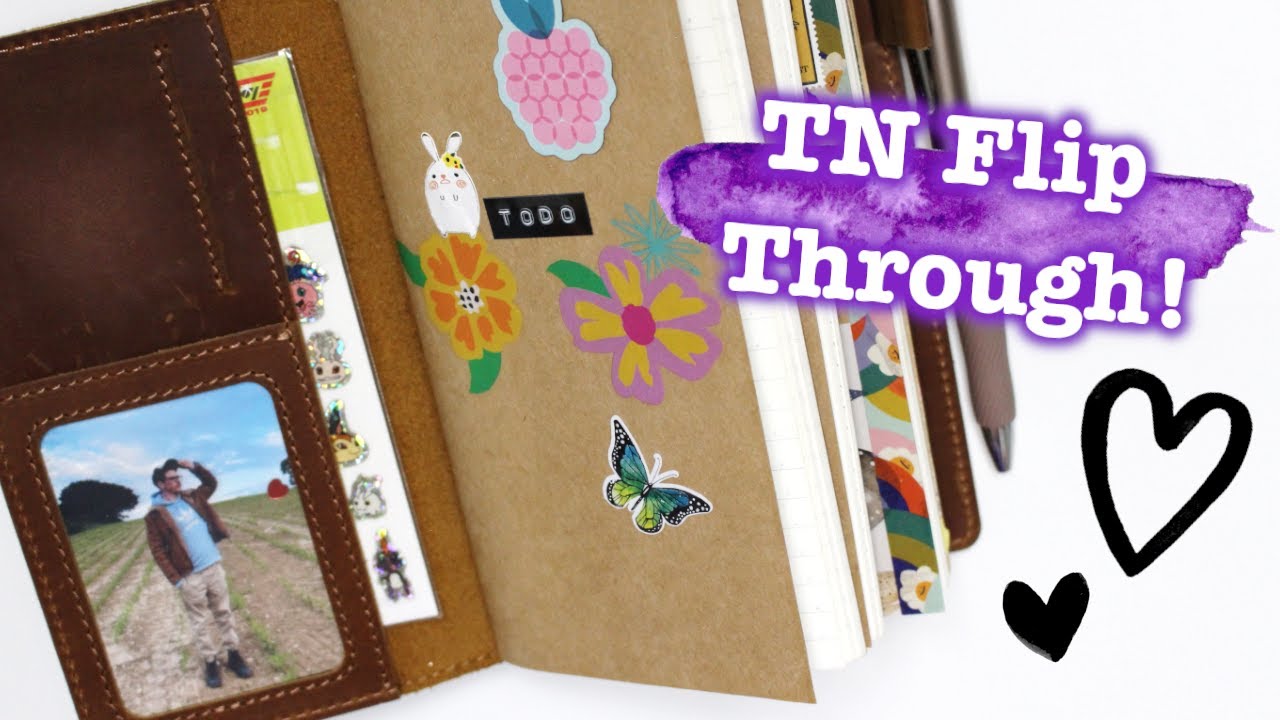 Flip Through my new Traveler's Notebook with me ~ Journal & Planner! 📒
