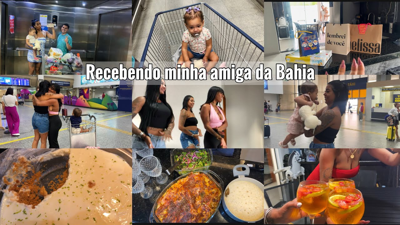 RECEBENDO MINHA AMIGA DA BAHIA EM CASA| Fui no mercado+ Presentes + fiz um almoço especial💖✨