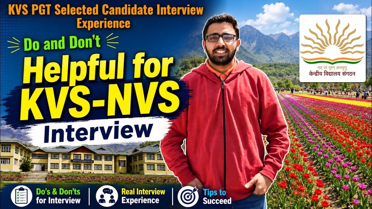 KVS Interview experience #Selected in KVS PGT Biology #KVS NVS Interview #@learnbiology1820 