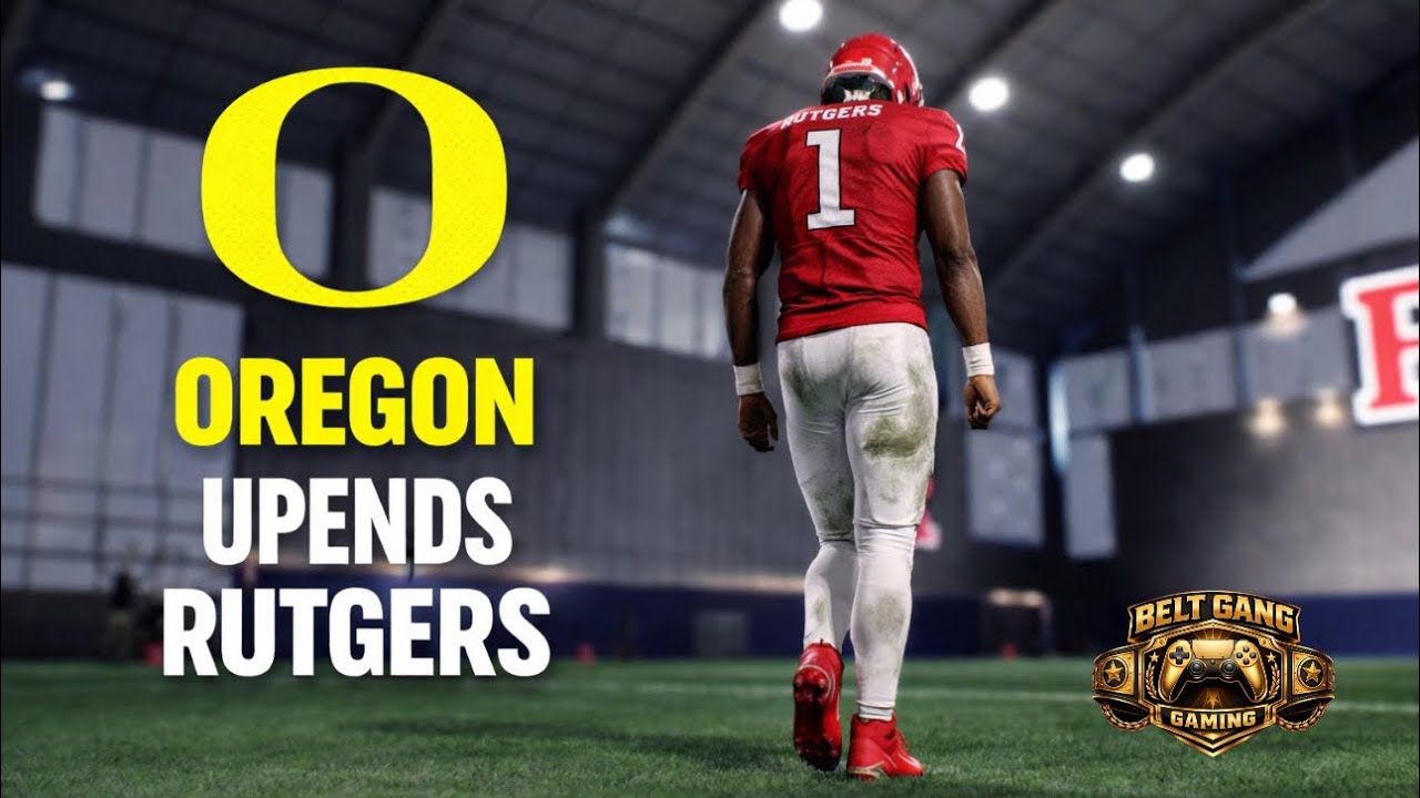 Rutgers fall short to Oregon 31-13 in Eugene!! (1 ⭐️ Rebuild) Year 1 #football #gaming #fyp 