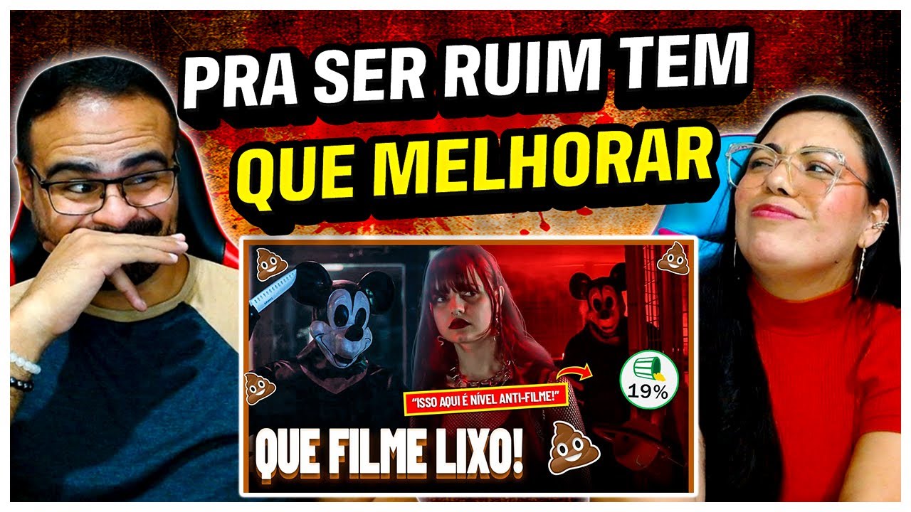 REACT Canal Peewee | Mouse Trap: o Filme PODRE do Mickey Mouse Macabro | Filmes Lixo #030