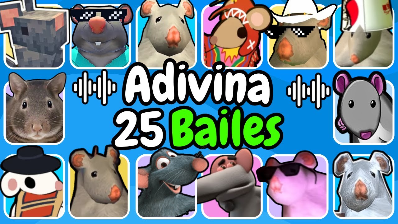¡Adivina 25 Nuevos Bailes Del RATÓN MILTON!😱🐭Rata Peruana❤️ Cumbiera🐀Minecraft🐀Adivina Quién Baila🎶