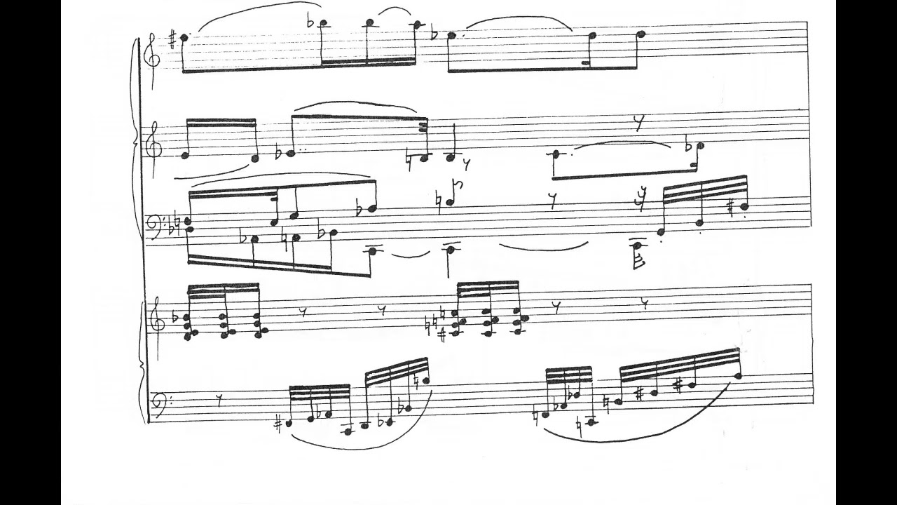 Skalkottas Third piano concerto 2nd Movement (score)