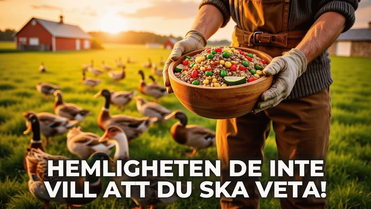 BONDEVINST Hur man gör hemlagat ankfoder och sparar 70 % på kostnaderna!