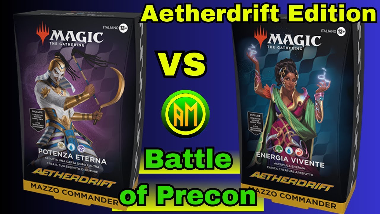 Sfida Commander Aetherdrift▶️Potenza Eterna⚪🔵⚫VS Energia Vivente🟢🔵🔴 [MTG ITALIA🇮🇹]