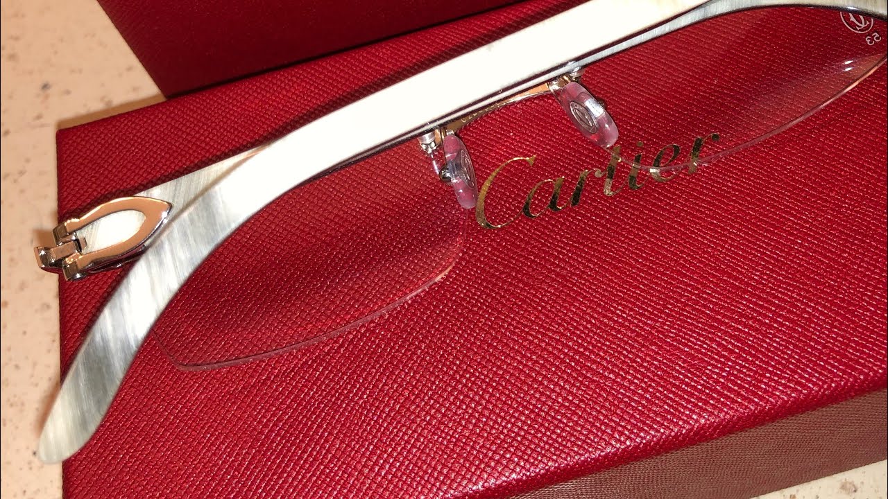 HOW TO SPOT REAL CARTIER FRAMES/SUNGLASSES 100% AUTHENTIC IN DEPTH LOOK AT REAL WHITE BUFFS c-Decor