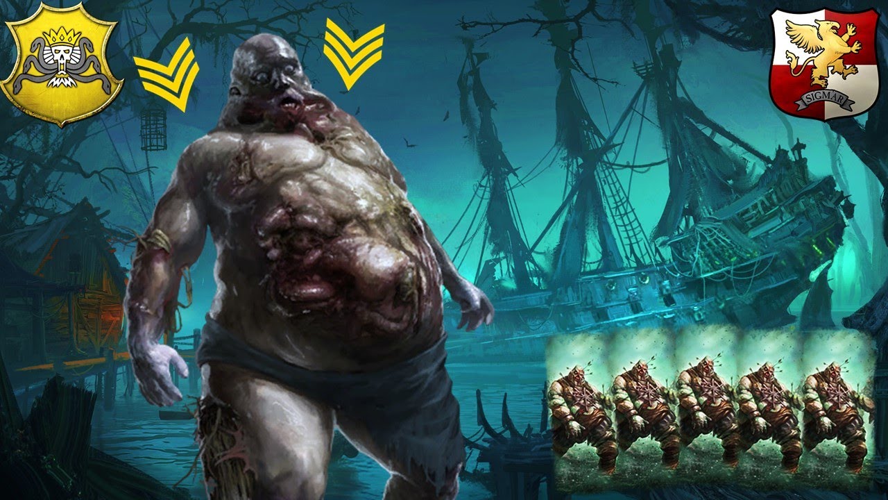 THE GOLD CHEVRON BLOATED CORPSE ATTACK - Sartosan Pirates vs. Empire - Total War Warhammer 2