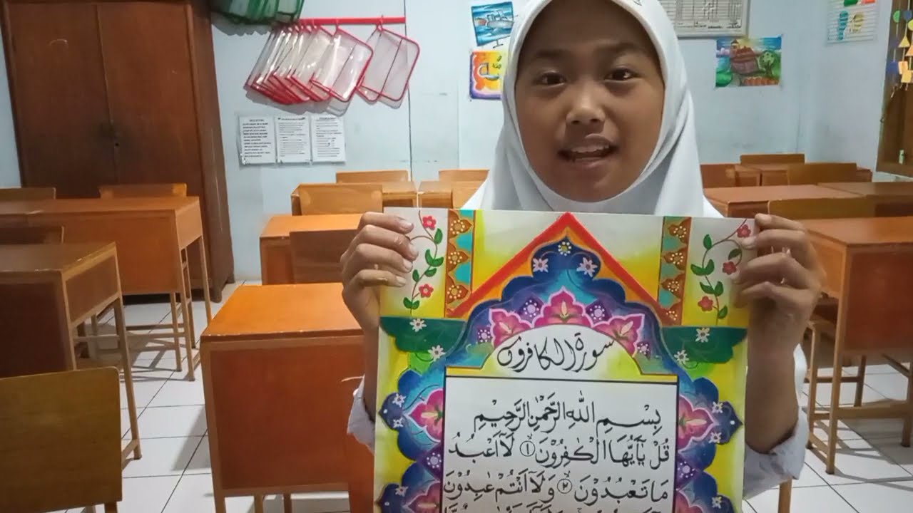 LOMBA KALIGRAFI TINGKAT PROVINSI NO. 14 DZAKIRA RAHMANI AISY