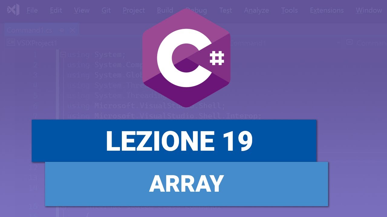 ARRAY spiegati - C# TUTORIAL ITALIANO 19
