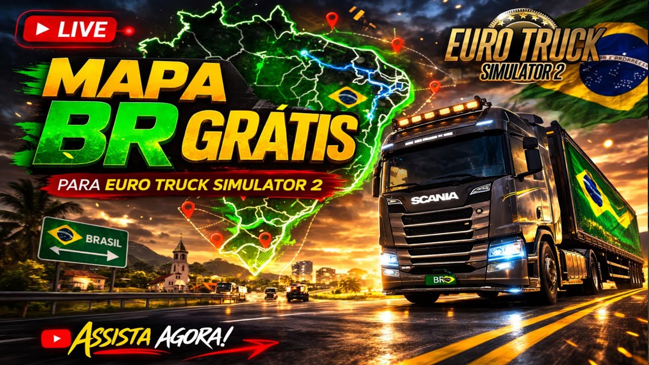 EURO TRUCK SIMULATOR 2 MAPA BR