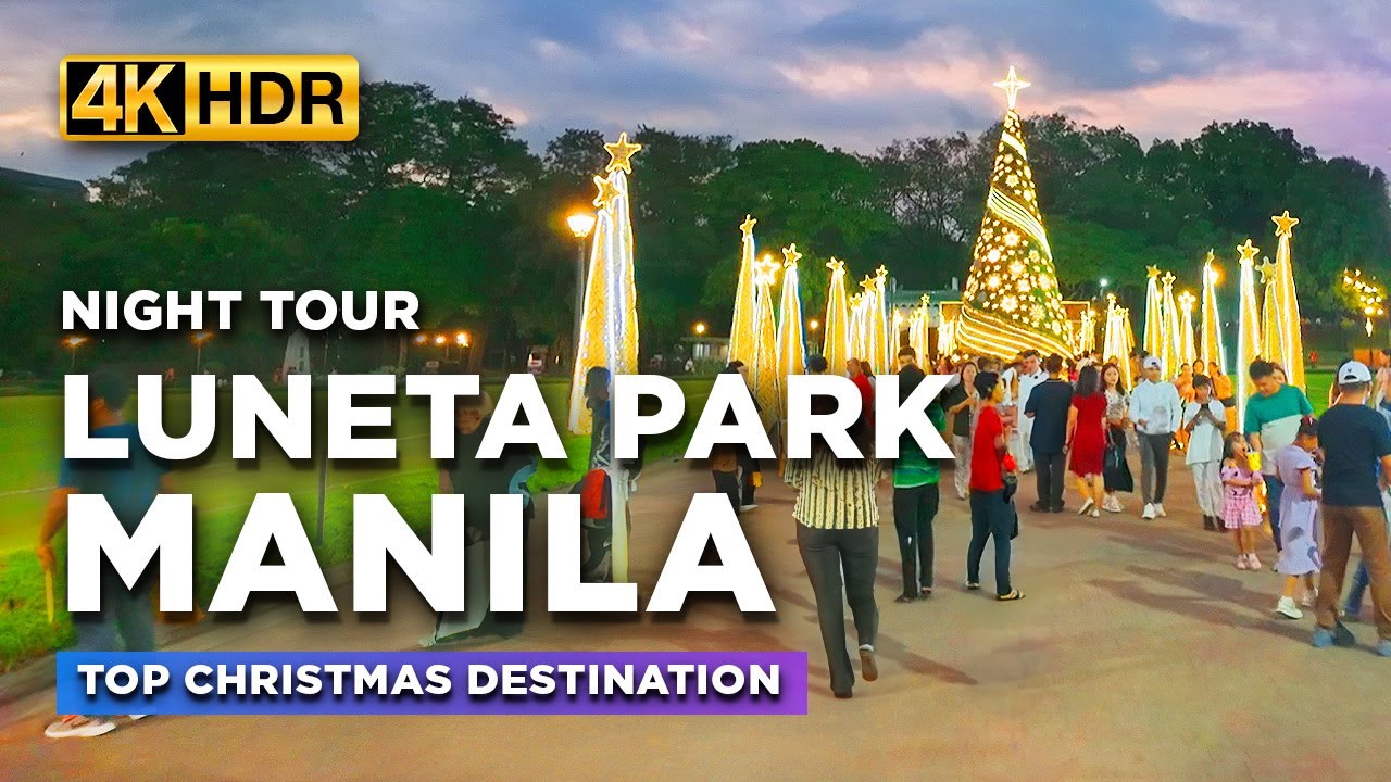 LUNETA PARK MANILA at Night | FREE Lights and Fountain Show with a Lively Weekend Crowd
