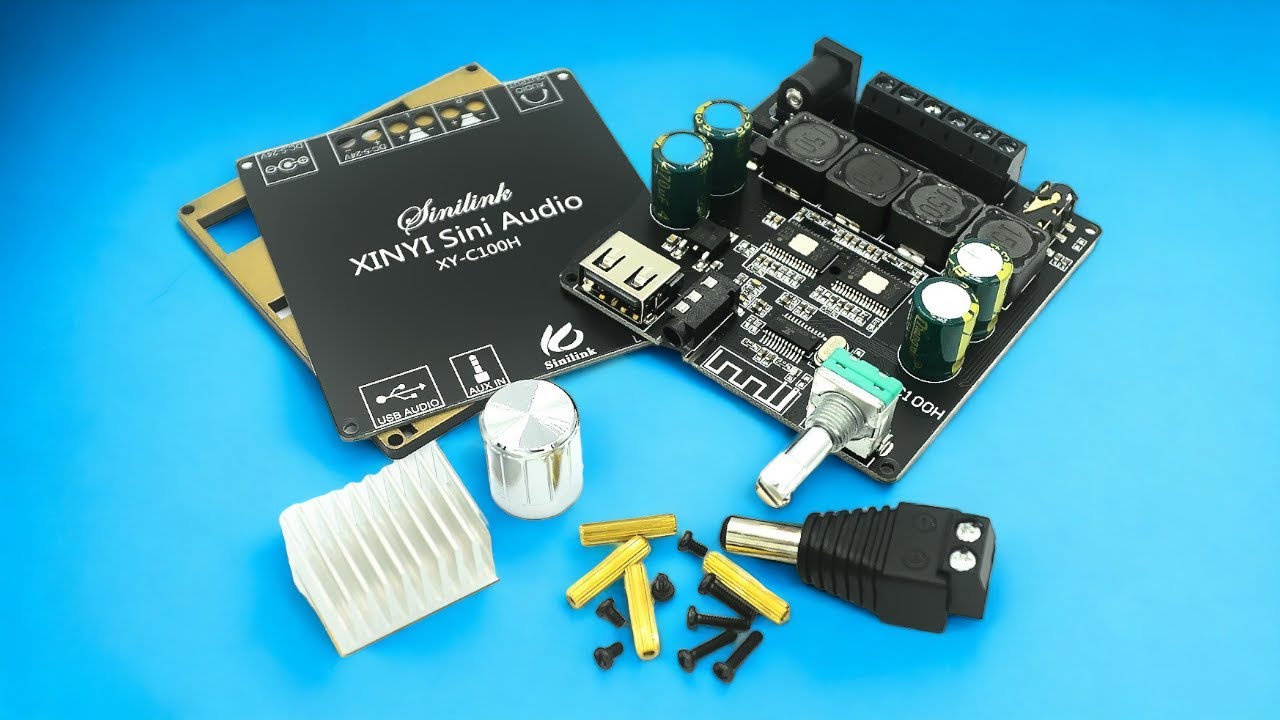 XY-C100H Sini Audio Double TPA3116 Bluetooth Amplifier Board Review