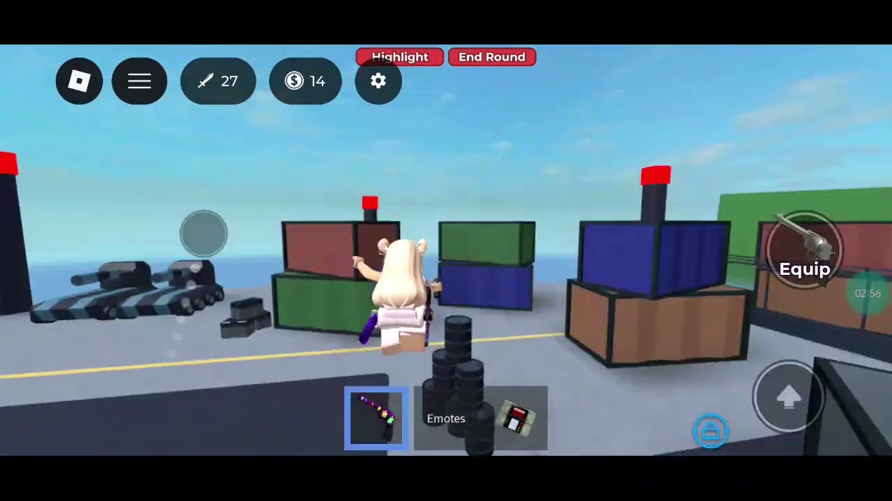 Playing mm2 aim trainer because I need it (: