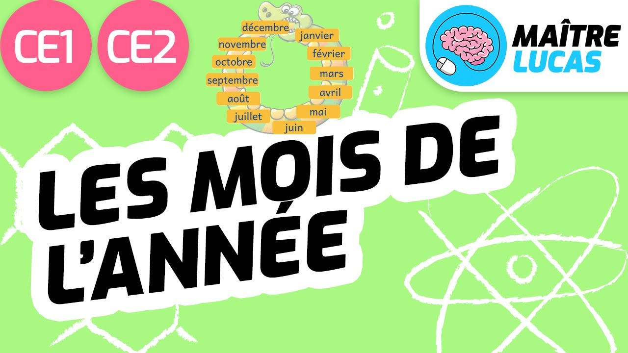 Les mois de l'année CE1 - CE2 - Cycle 2 - Questionner le monde - Se repérer dans le temps