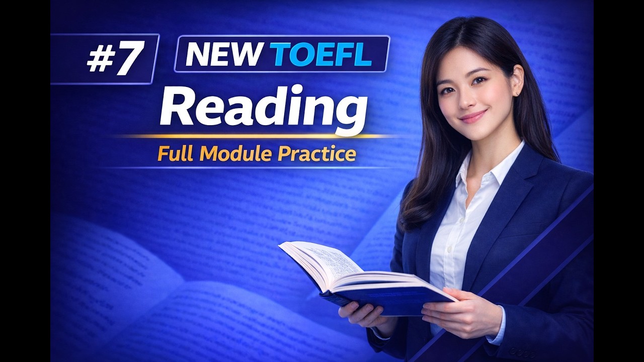 NEW TOEFL Reading Full Module Practice #7｜新形式 完全模試（2026対応）