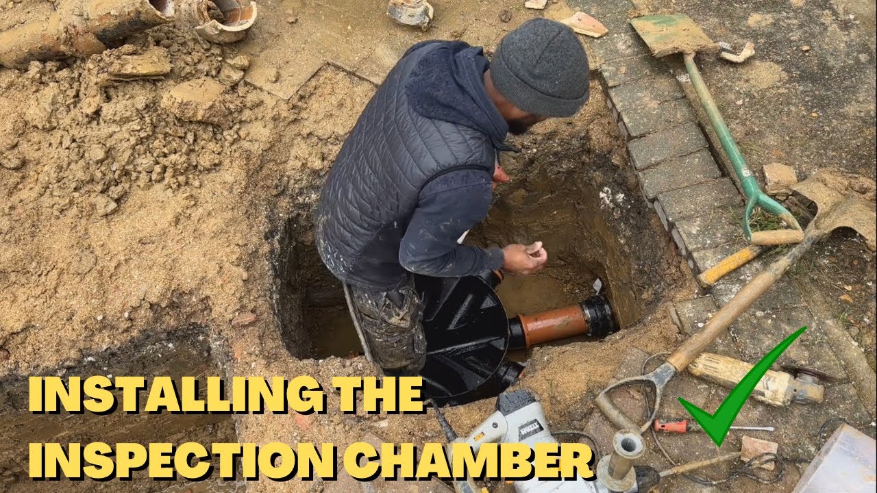 Timber Frame Extension Build - Ep 3: Installing an inspection chamber