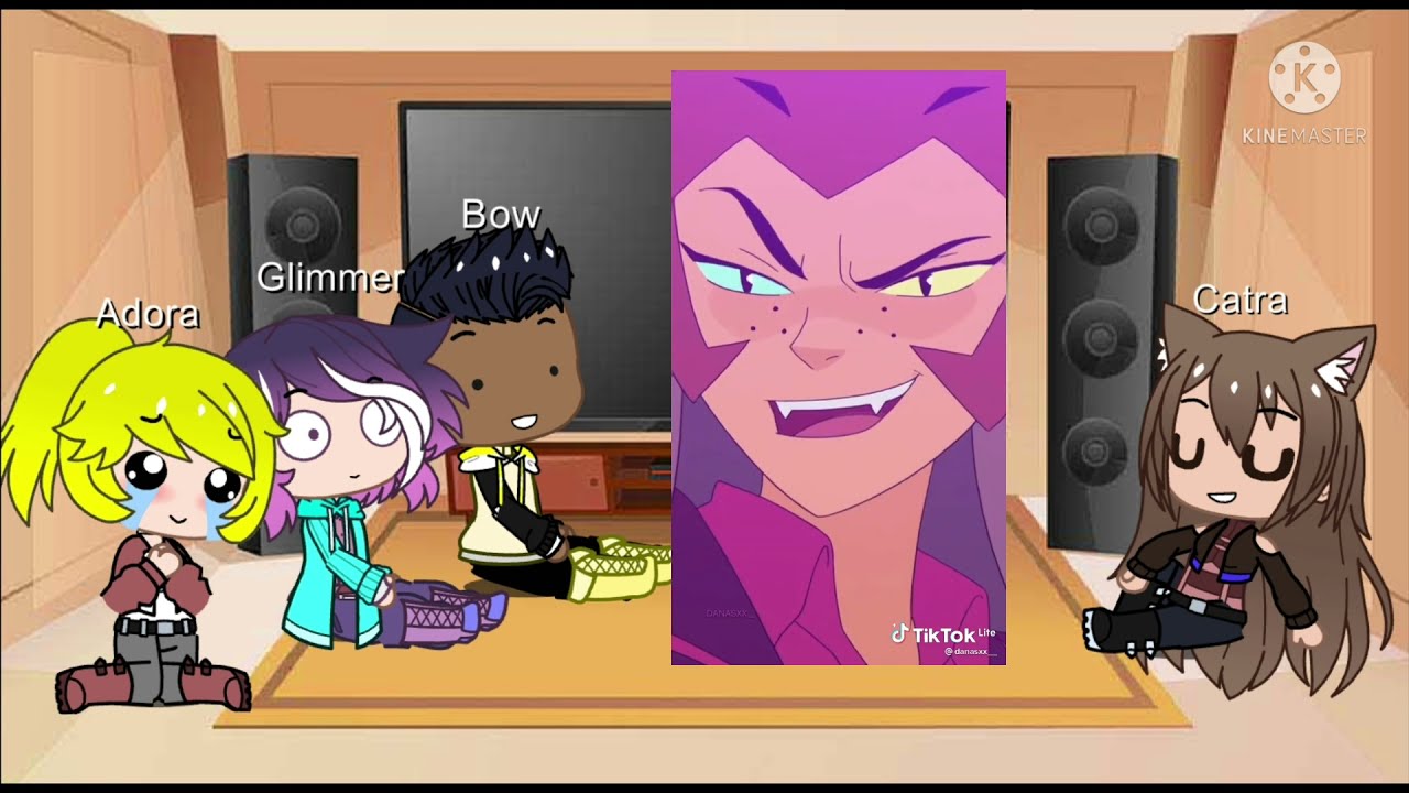PAST SHE-RA REACT TO THE FUTURE (kinda) // Gacha React // AU part 1 (?)