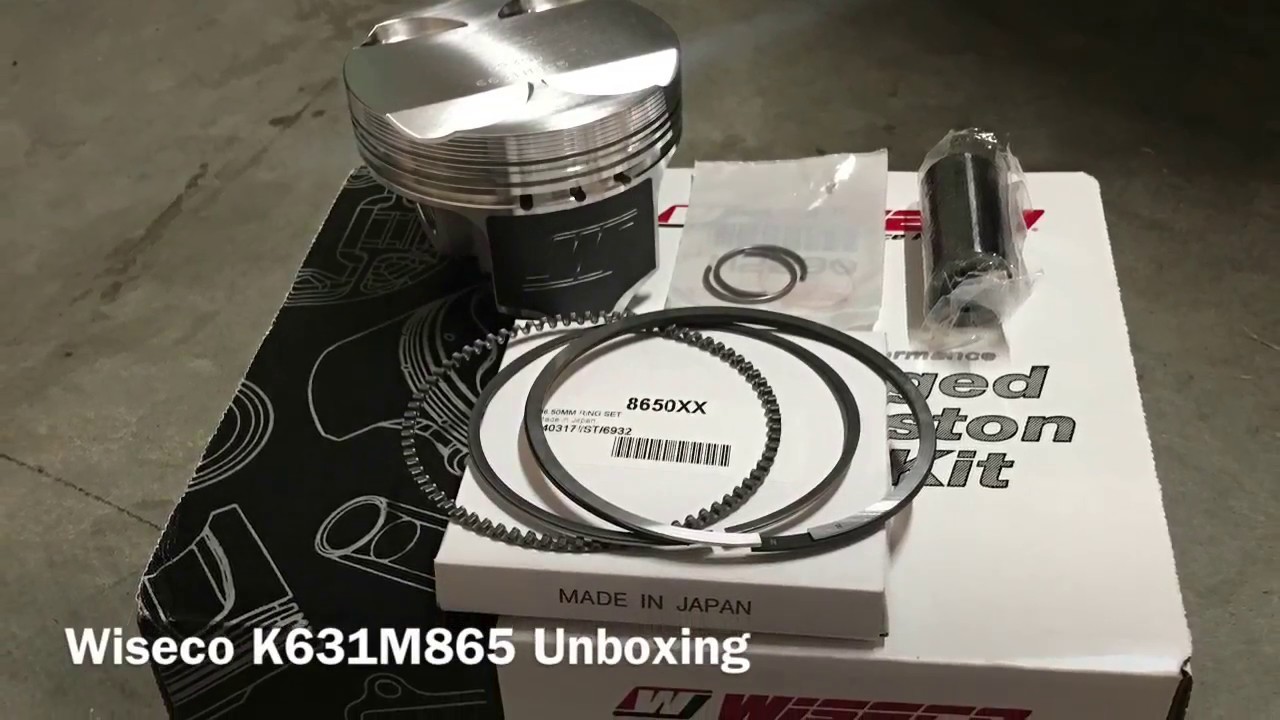 Wiseco K631M865 Forged Piston Kit Unboxing