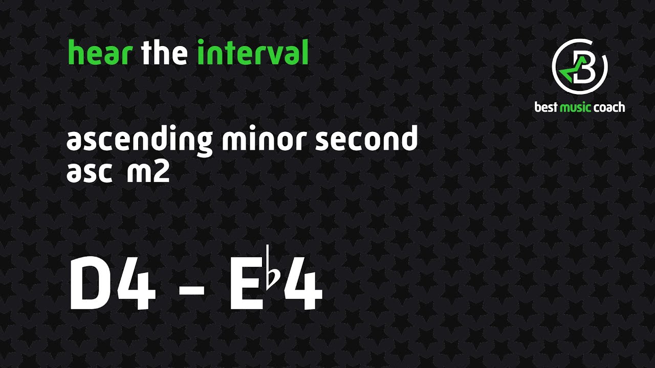 Hear the Interval: Ascending Minor Second D4 - E♭4