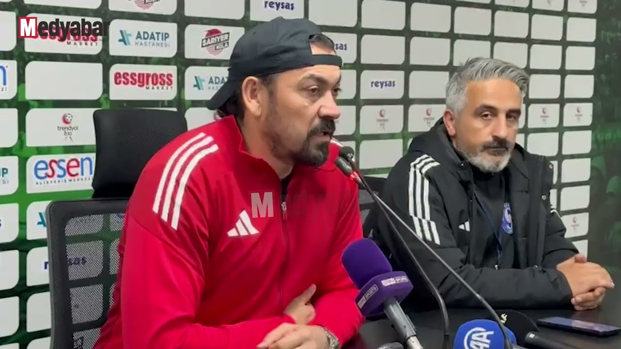 Sarıyer FK Teknik Direktörü Servet Çetin'den maç sonu açıklamaları | Sakaryaspor 0- 0 Sarıyer FK