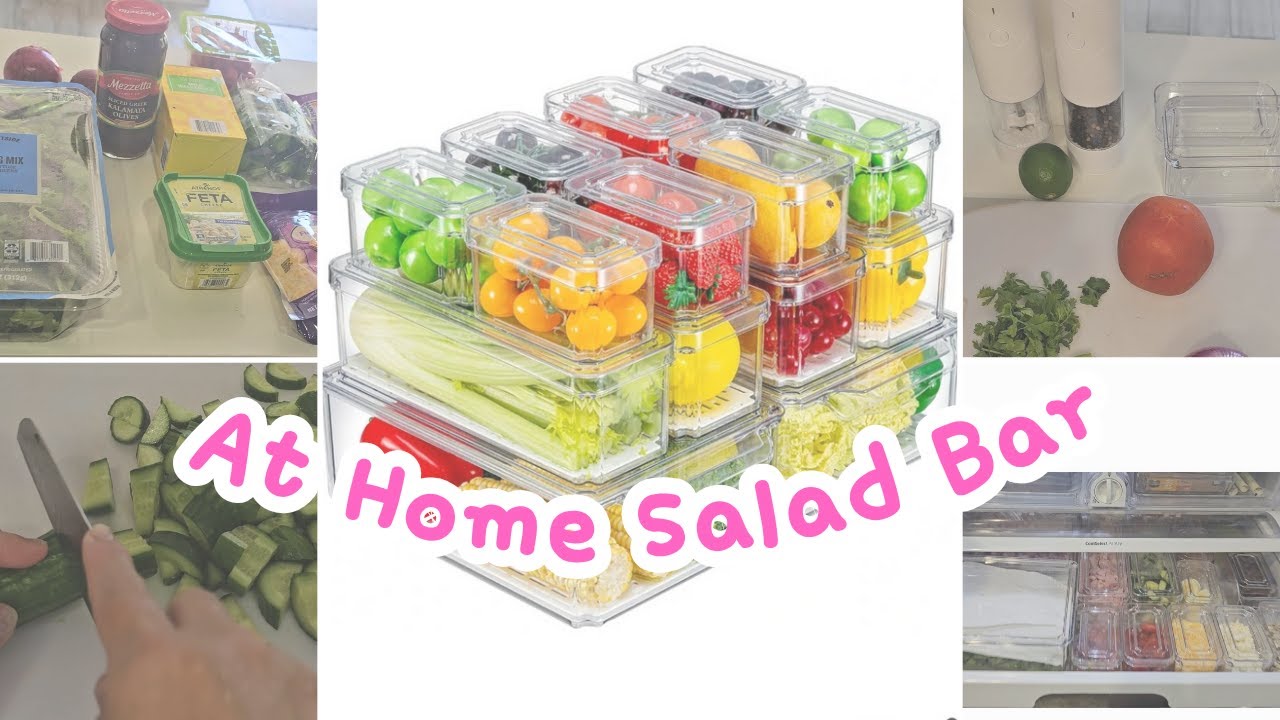 🎀🎀🎀Affordable Refrigerator Organization#saladbar
