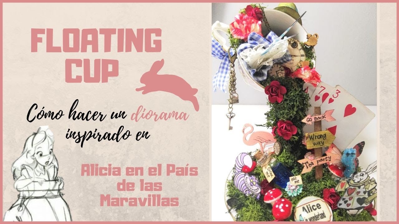 ♥FLOATING CUP♥ |Diorama Alice in Wonderland| INSPIRATION [Homedecor]