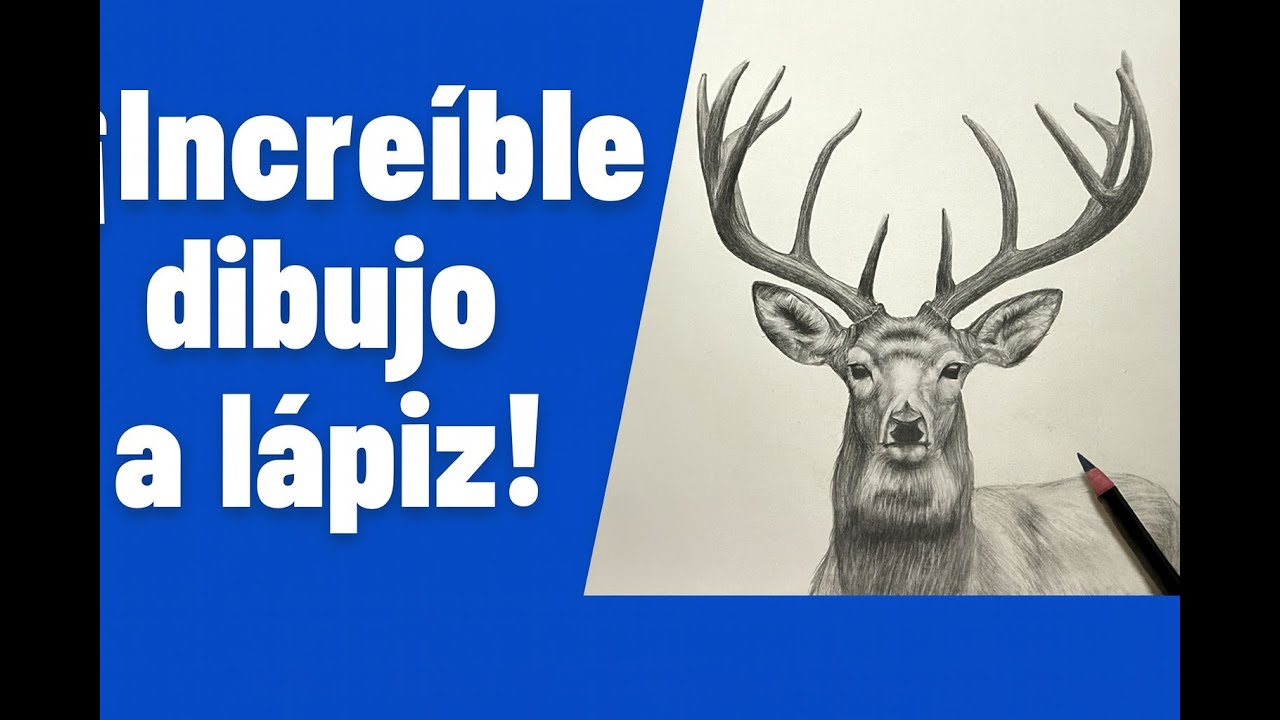 CIERVO: Dibujo a lápiz desde cero | Instrucciones paso a paso | ОЛЕНЬ | DEER |