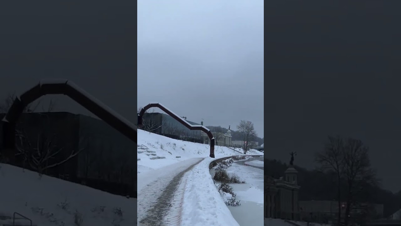 Flying Drone in Vilnius, Lithuania 🇱🇹 in -19*C | Winter is ❤️❄️😍😂