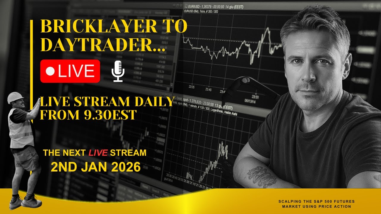 I QUIT BRICKLAYING TO BECOME A DAYTRADER!  WATCH MY TRADING JOURNEY LIVE!