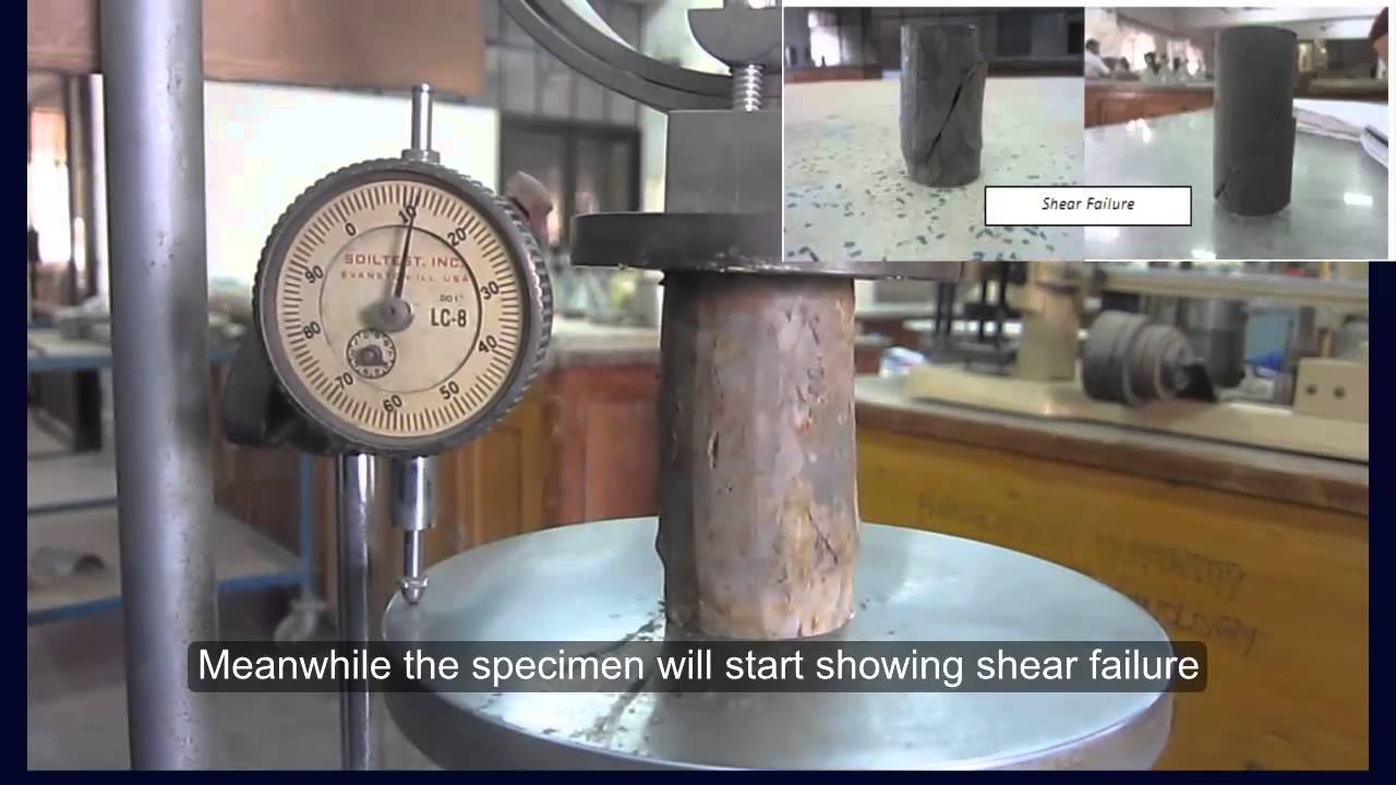 Unconfined Compression Test of Soil