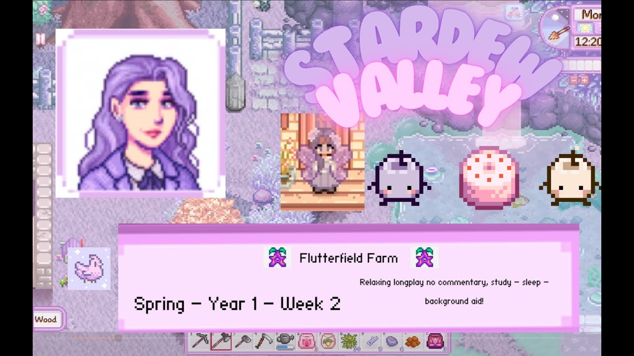 Stardew Valley ~ Pastel Princess Modded Longplay ~ Flutterfield Farm ~ No commentary