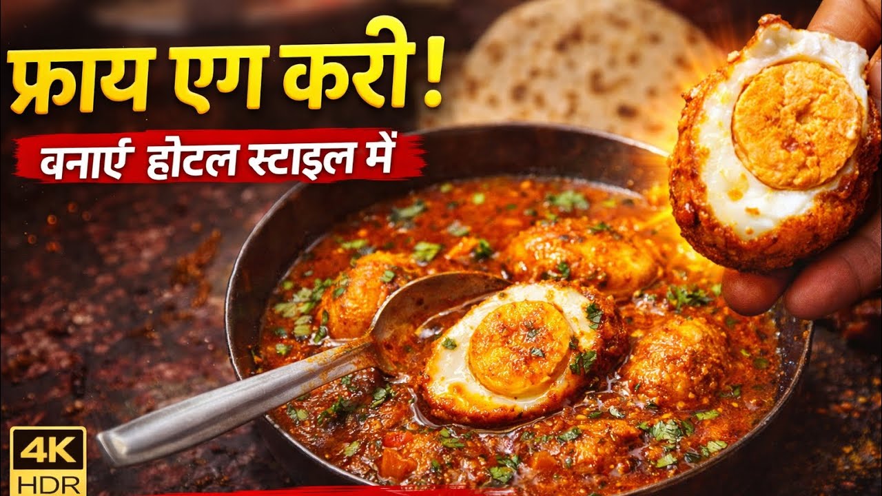 5 मिनट में बनाएं टेस्टी फ्राय एग करी | Easy Fry Egg Curry Recipe 🤤 