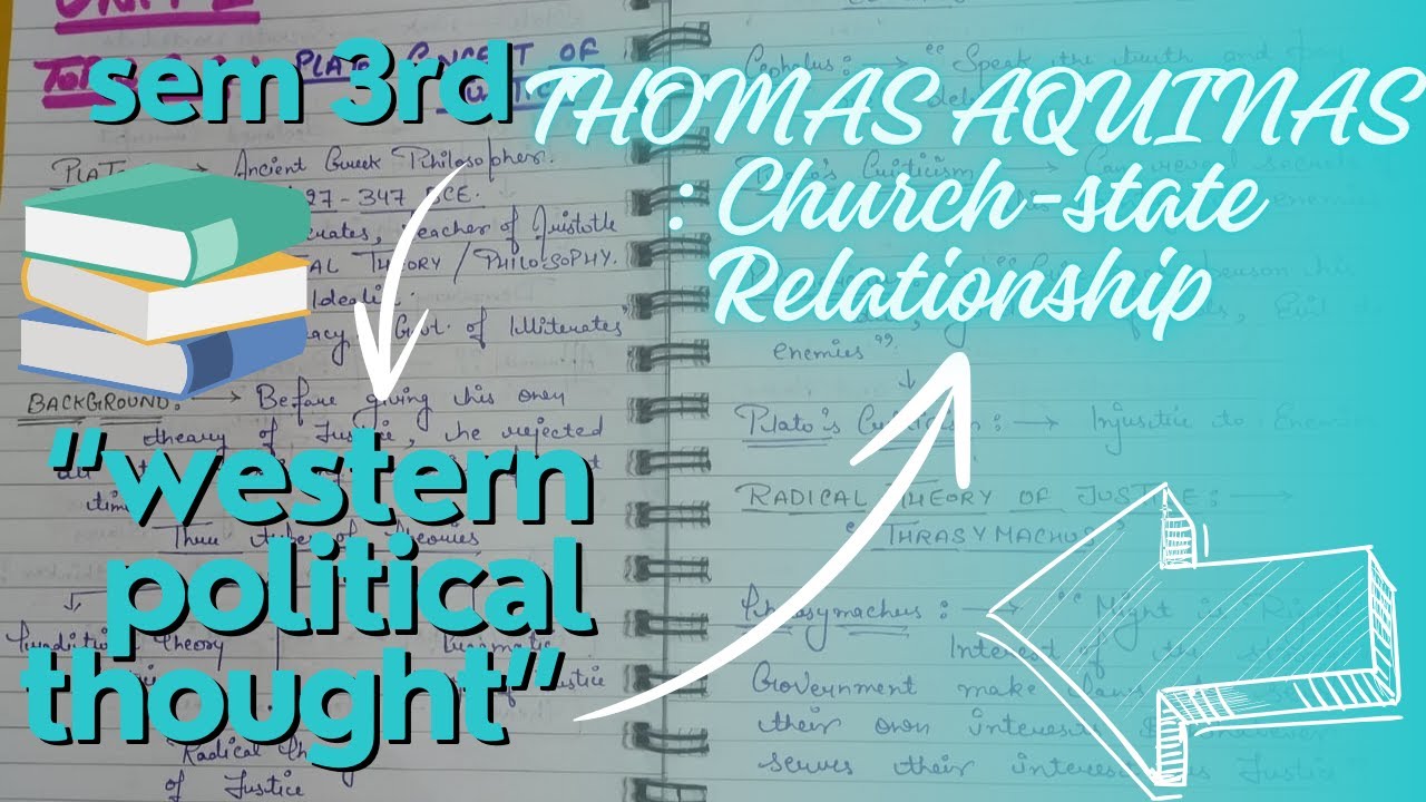 SEM 3RD ❤️ | WESTERN POLITICAL THOUGHT 📖 | THOMAS AQUINAS : CHURCH - STATE RELATIONSHIP ✨