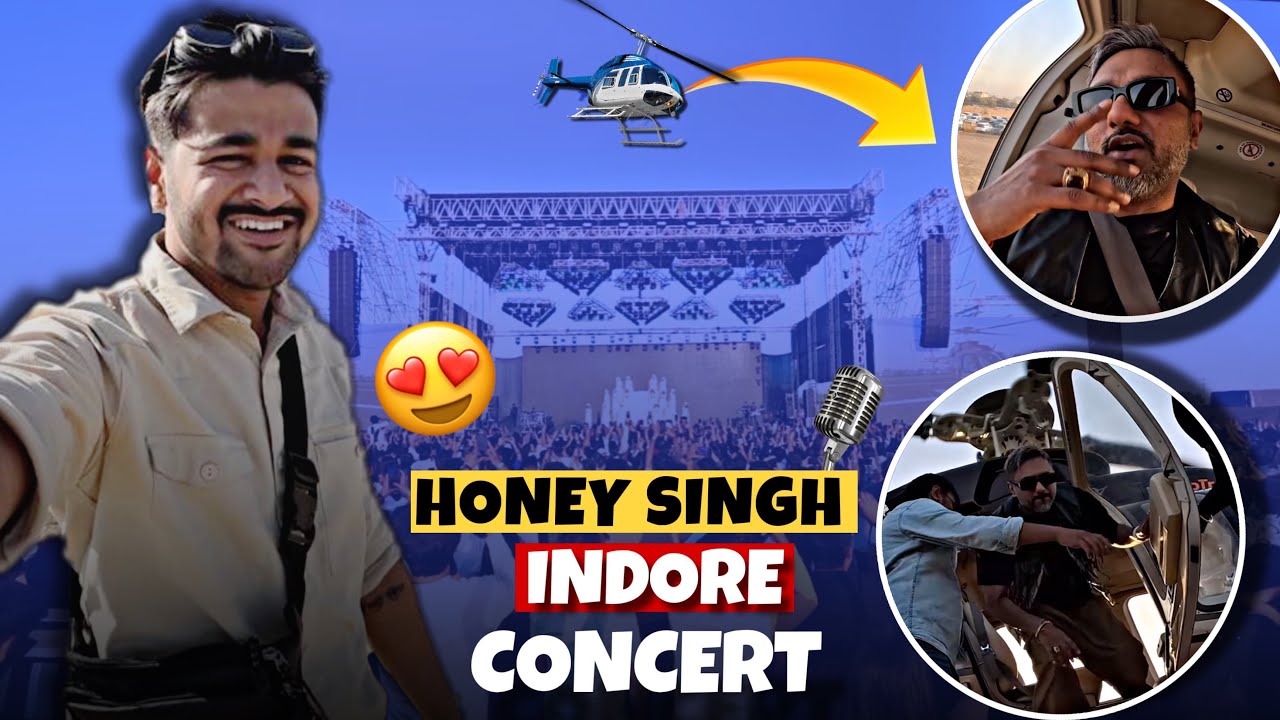 Honey Paaji ka Concert Indore me 🤩 | Helicopter Entry 🚁