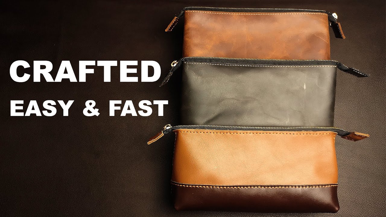 You can craft gift leather cosmetic bag