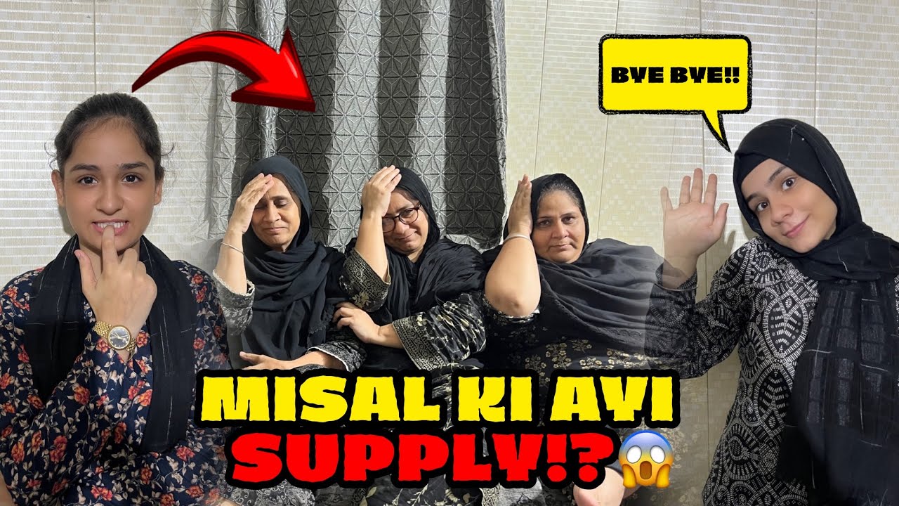 Misal ki supply aayi Prank on khalas😭|| Kisaa api is going back home🤧