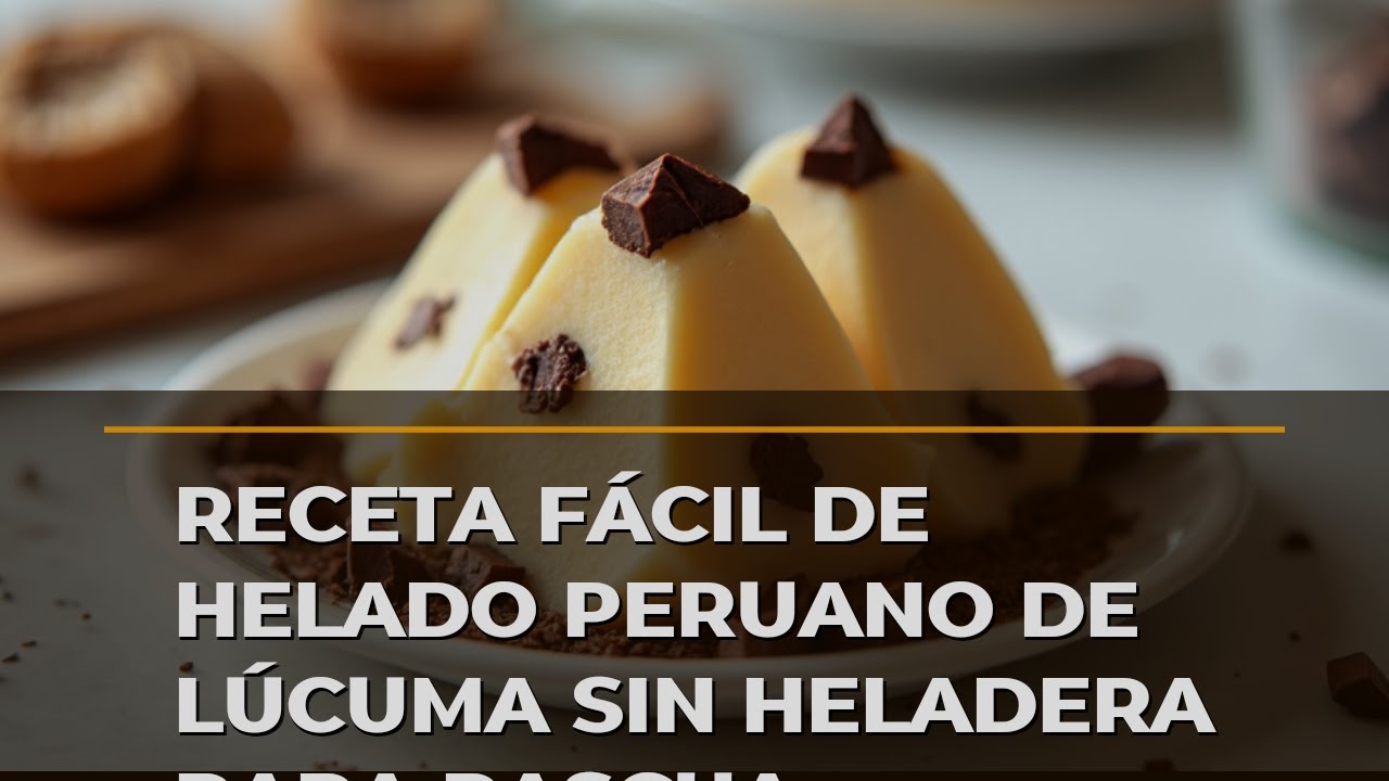 Receta Fácil De Helado Peruano De Lúcuma Sin Heladera Para Pascua