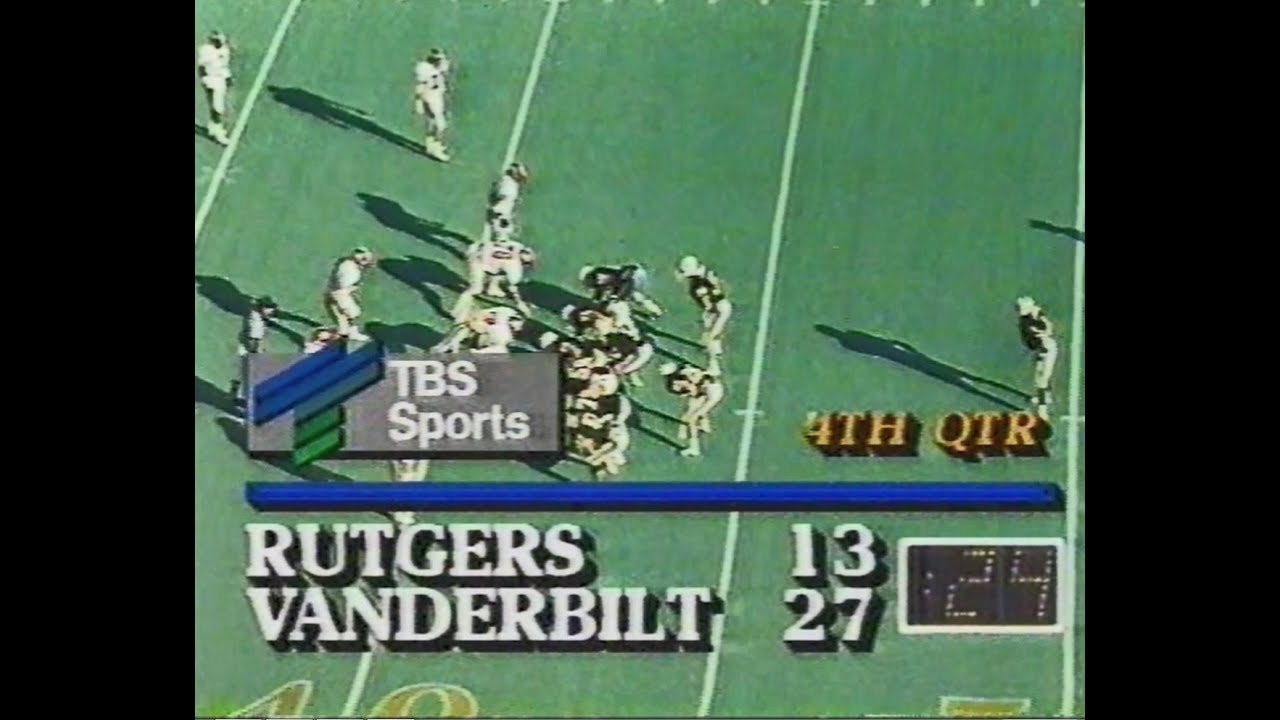 Rutgers vs  Vanderbilt Football 1987