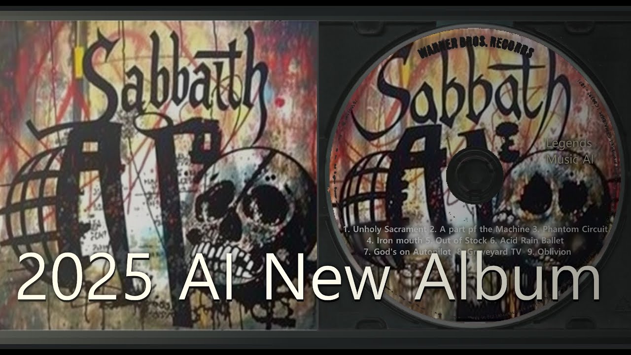 Black Sabbath (AI) - A Part of the Machine (2025 novo disco, nuevo album, New Album AI)