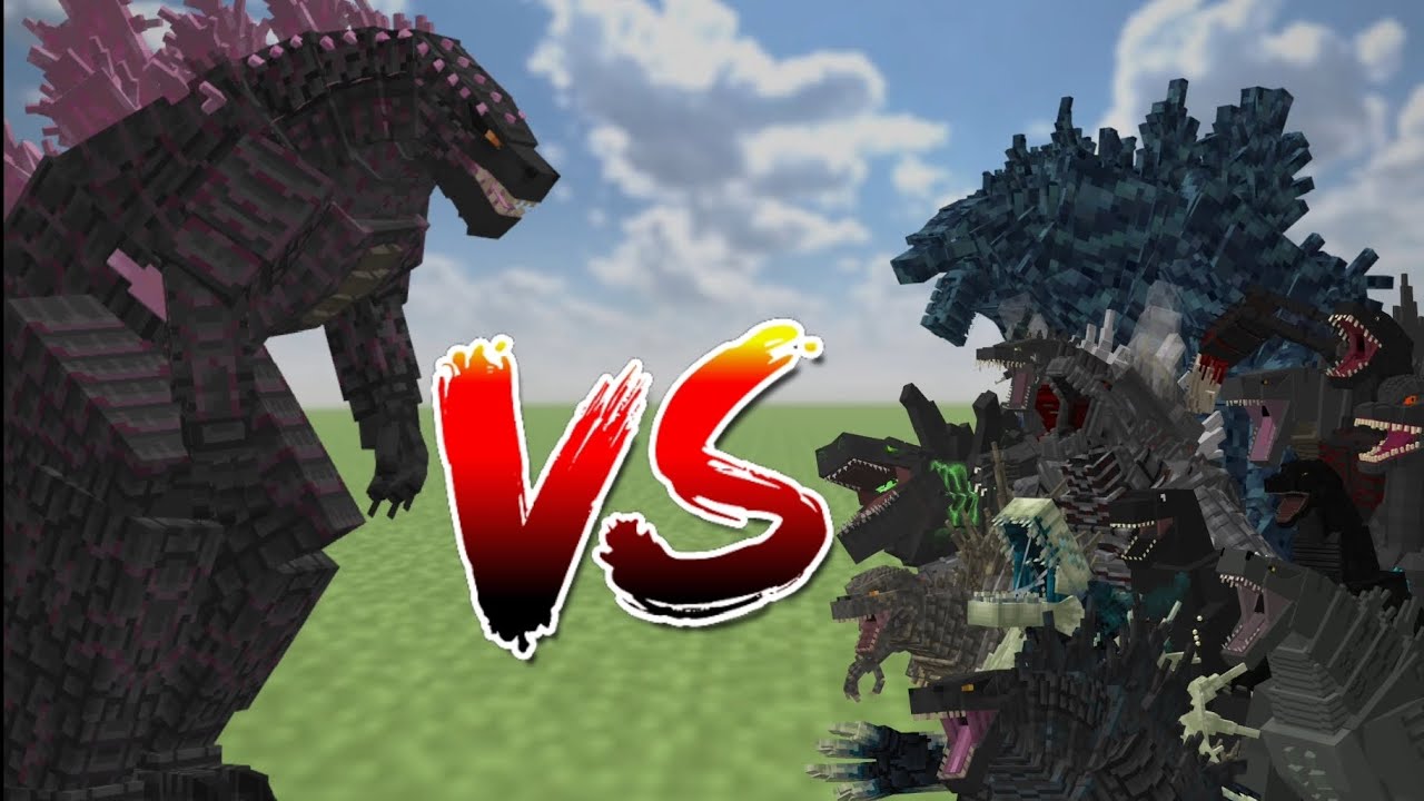 Evolved Godzilla VS ALL Godzilla Addons! | Minecraft PE/BE Battle